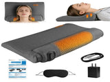 Heated Neck Massager Pillow with 3 Heat Settings & 3 Vibration Modes, Contoured 35488447