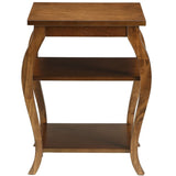 Walnut 2-shelf End Table B062P181376
