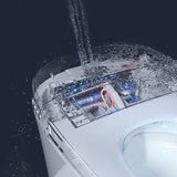 Heated Seat Smart Toilet without Bidet, Upmarket Compact Dual Flush Toilet 1/1.28 GPF, Tank less 46706017