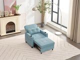 Futon Chair Bed Convertible Chair 3-in-1 Pull Out Sleeper Chair Beds with USB Ports,Wear-resistant W1829P164333