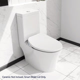 ZNTS Electric Bidet Toilet Seat Adjustable Heated Seat with Dual Control Mode Elongated Smart Toilet Seat 96667333