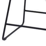 Brown and Black Counter Height Chair with Sled Base B062P209298