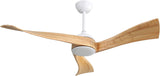52 Inch Modern Ceiling Fan Without Light 6 Speed Remote 3 Solid Wood Blade Reversible DC Motor For W934P153094
