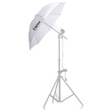 135W Silver Black Umbrellas with Background Stand Non-Woven Fabrice Set 64774424