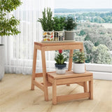 2-Tier Foldable Step Stool - 550 lbs Total Capacity, Multipurpose 74991650