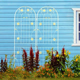 4 Pack Metal Garden Trellis 71" x 19.7" Rustproof Trellis for Climbing Plants Outdoor Flower Support W1586135958