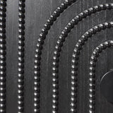 Modern Black Wood Storage Cabinet with Decorative Door, 30in Accent Sideboard for Living Room, W2729P239175