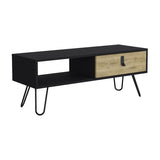 Huna Coffee Table with Hairpin Legs and Ample Storage Drawer B200P173213