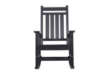 Oversized Rocking Chair with Wood-Texture, Outdoor Rocking Chair for Adults, All Weather Resistant W2103P277201