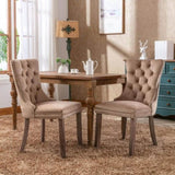 ZNTS Modern, High-end Tufted Solid Wood Contemporary Velvet Upholstered Dining Chair with Wood Legs 84633562