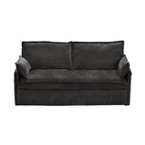 59.5" Ergonomic Sofa Bed with Storage & Charging - Supportive Chenille Convertible Sleeper, 800lb W2606P301327