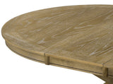 Retro Functional Extendable Dining Table with a 12" Leaf for Dining Room and Living Room 03330785
