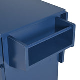 K&K 53.2'' Kitchen Island with Drop Leaf, Kitchen Storage Cart with Spice Rack, Towel Rack and 2 N707P173041G