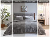 Full/Queen Fur Down Alternative Comforter Mini Set B03595061