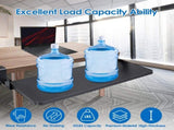 Adjustable Under Desk Keyboard Tray, Retractable Sliding Design, Carbon Steel Construction, 80022259