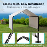 4*4*3.3FT Dog Tent for Large Gray 82302407