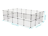 Pet Playpen, Small Animal Cage Indoor Portable Metal Wire Yard Fence for Small Animals, Guinea Pigs, 26976233