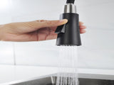 Matte Black Kitchen Faucet with Soap Dispenser Single Handle Kitchen Sink Faucet with Pull Down T3177P277522