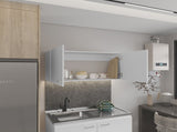 Napoles 39" W Double Door Wall Cabinet White B200P240265