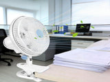 Portable Clip Fan with 2 Speeds, 90&deg Oscillating Quiet Cooling Fan, Desk Clip Hang 3 Ways for 29894603