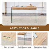 The top of the coffee table is made of medium density fiberboard and wooden stickers, with W1512P347778