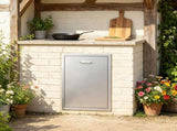 Stainless Steel Pull Out Trash Drawer 19.7W x 26.5H Inch, Outdoor Kitchen Drawer with Trash Bag 68984828
