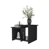 Black Coffee Table with Open Storage B062P290254