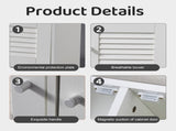 29.5"Shoe Storage Bench with 2 Door Cabinet, Entryway Bench with White Shoe Storage, Shoe Bench with W2948P244736