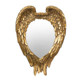 22" x 16" Golden Wing Accent Mirror, Wall Mirror for Living Room, Entryway, Bedroom, Foyer, Office W2078124363