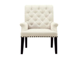 Fabric Upholstered Arm Chair, Beige B016P224607