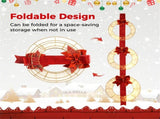 Christmas Wreath Set 3 Festive Wreaths with 450 LEDs, Red Ribbon, IP44 Weatherproof, No Assembly, 08194404