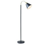 ZNTS Arched Metal Floor Lamp with Chimney Shade B03596590