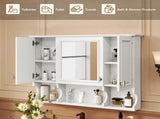 35'' x 28'' Wall Mounted Bathroom Medicine, Modern Bathroom Wall with Mirror, Mirror 91757062