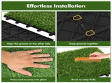 30 PCS 12" x 12 Interlocking Artificial Grass Tiles 98031228