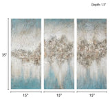 Heavily Embellished 3-piece Canvas Wall Art Set B03598836