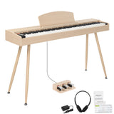 ZNTS GDP-203 88 Key Standard Full Weighted Keyboards Digital Piano with Metal Stand, Power Adapter, 47522708