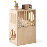 2-tier Wooden Cat Condo with Cushions 55000630