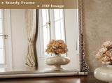 33"x 24" Arched Decorative Mirror Wall-Mounted,Antique Silver 18703648