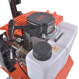 52CC 2-Stroke Gas Powered Tiller Cultivator with 4 Adjustable Front Tines, Handheld Rototiller for 75754624