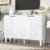 U-Can 47.2'' Modern TV Stand, Entertainment Center Media Console with 2 Spacious Storage Space, N724P233372K