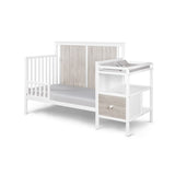 Connelly 4-in-1 Crib and Changer Combo White/Rockport Gray B022P204834