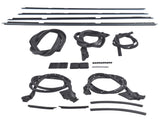 17Pcs Rubber Door Tailgate Weatherstripping Seal Kit Fit for Chevrolet El Camino GMC Caballero 68320605