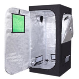 LY-90*90*180cm Home Use Dismountable Hydroponic Plant Growing Tent with Window Green & Black 02065658