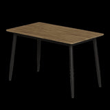 Modern minimalist wood grain tabletop dining table, stylish dining table, kitchen dining table, W1727P229031
