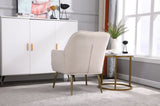 Modern Mid Century Chair velvet Sherpa Armchair for Living Room Bedroom Office Easy Assemble 88320497