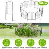 Decorative Garden Fence Fencing 10 Pack, 12.59 Width 23.93 Length Rustproof Metal Wire Panel 59722959