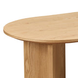 Length 39.37 Inch Modern Coffee Table,MDF Oval Coffee Table for Living Room,Small Coffee Table with W2582P217995