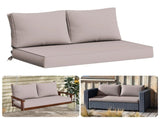 Outdoor Loveseat Cushion Set, 48 x 24 inch, Water Repellent Patio Furniture Cushions Replacement 36110247