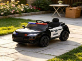 Black 12V Kids Electric Car Full Functions, Remote Control, Siren, Light, Music, Spring 71434748