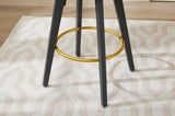 Countereight Bar Stools Set of 2, 360&deg Swivel Upholstered Barstools with Backs and Metal Legs, 26" W2725P252438